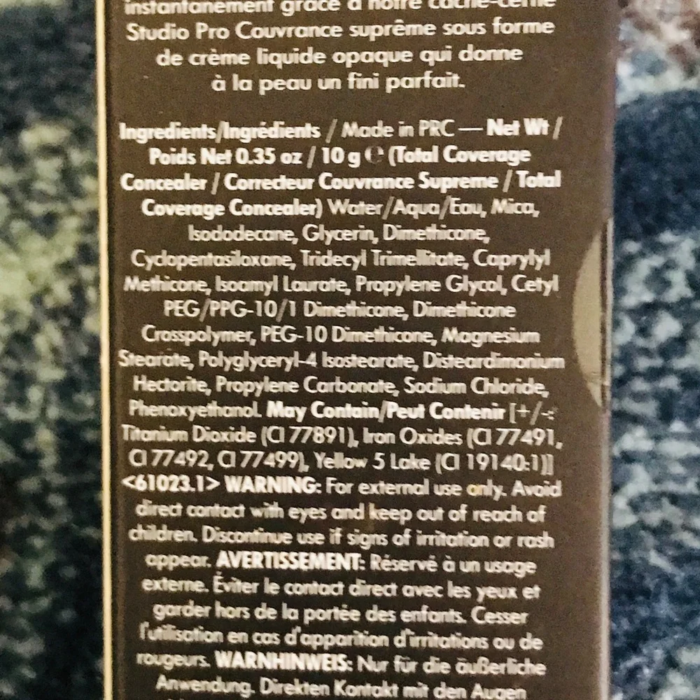 bh STUDIO PRO Total Coverage Concealer Shade 124